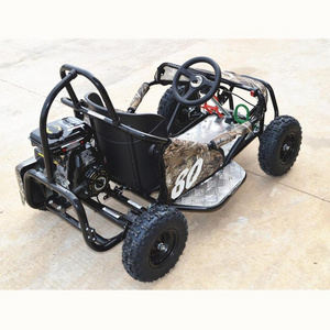 4 wheels single seat 80cc mini go kart with belt