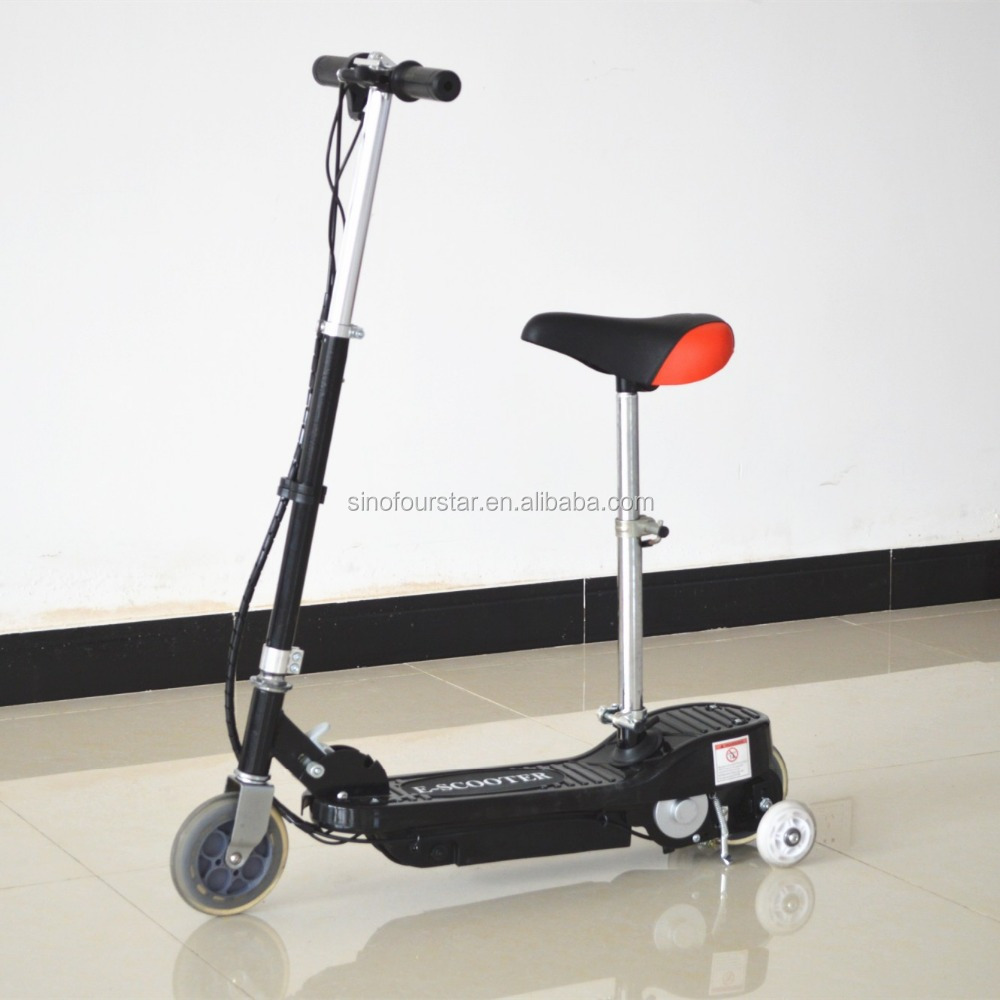 New Design 12km/H Kids Electric Scooter 2 Wheel 120w Mini Size Foldable Electric Scooter With Seat