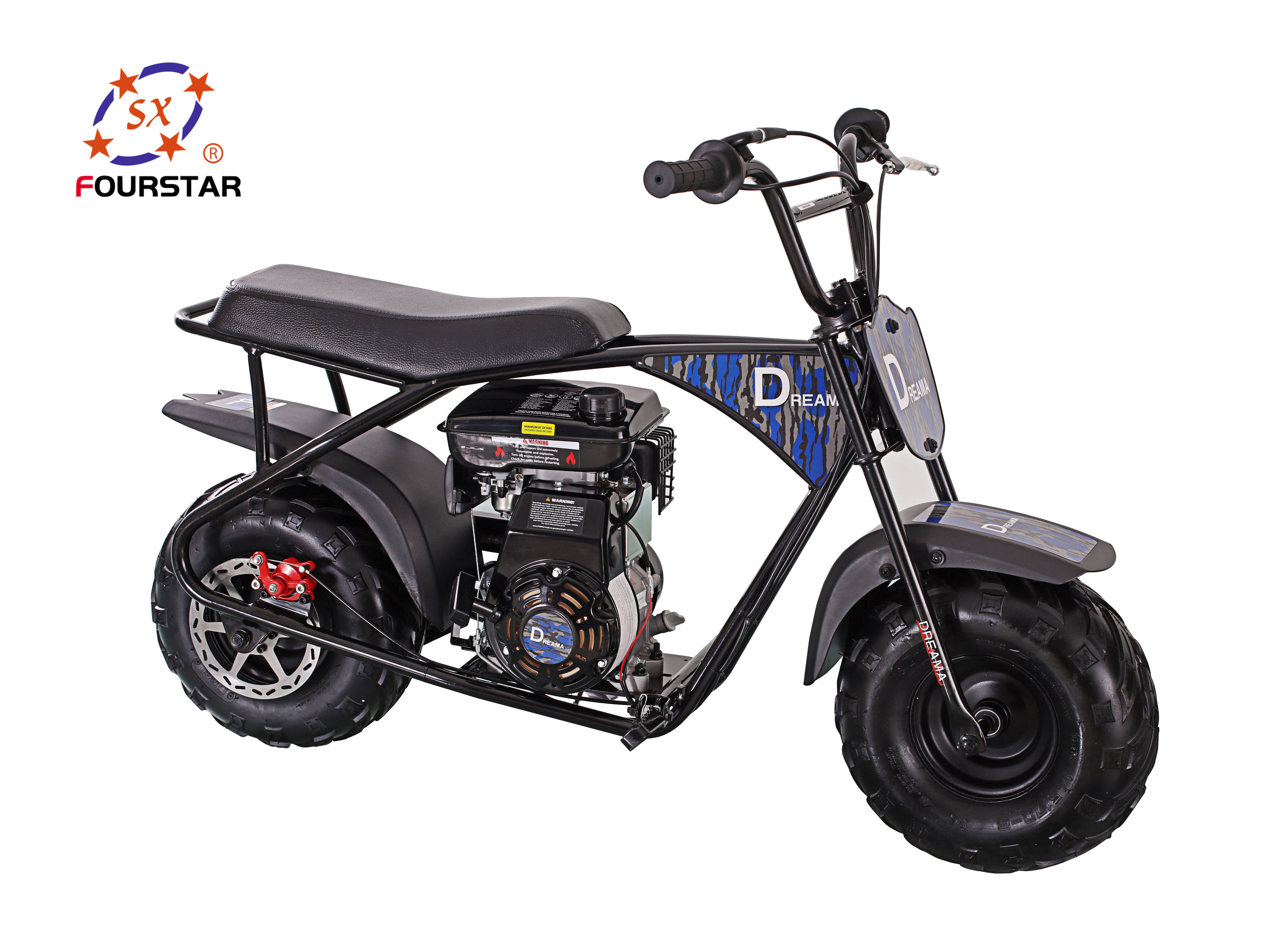 Factory Direct Sell Gasoline Motorbike 37km/H Speed Mini Street Motorcycle