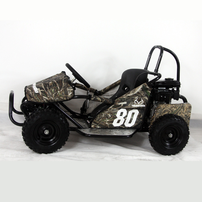 Promotional Kids Off Road 80cc Mini Petrol Powerful Ride On Go Kart Buggy Child Play Go Kart