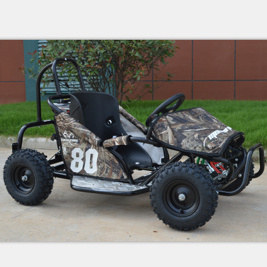 Newest Design 4 Wheels 80cc Gasoline Power Pedal Control Kids Play Off Road Racing Go Kart