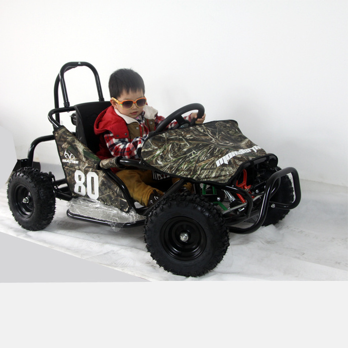 Promotional Kids Off Road 80cc Mini Petrol Powerful Ride On Go Kart Buggy Child Play Go Kart