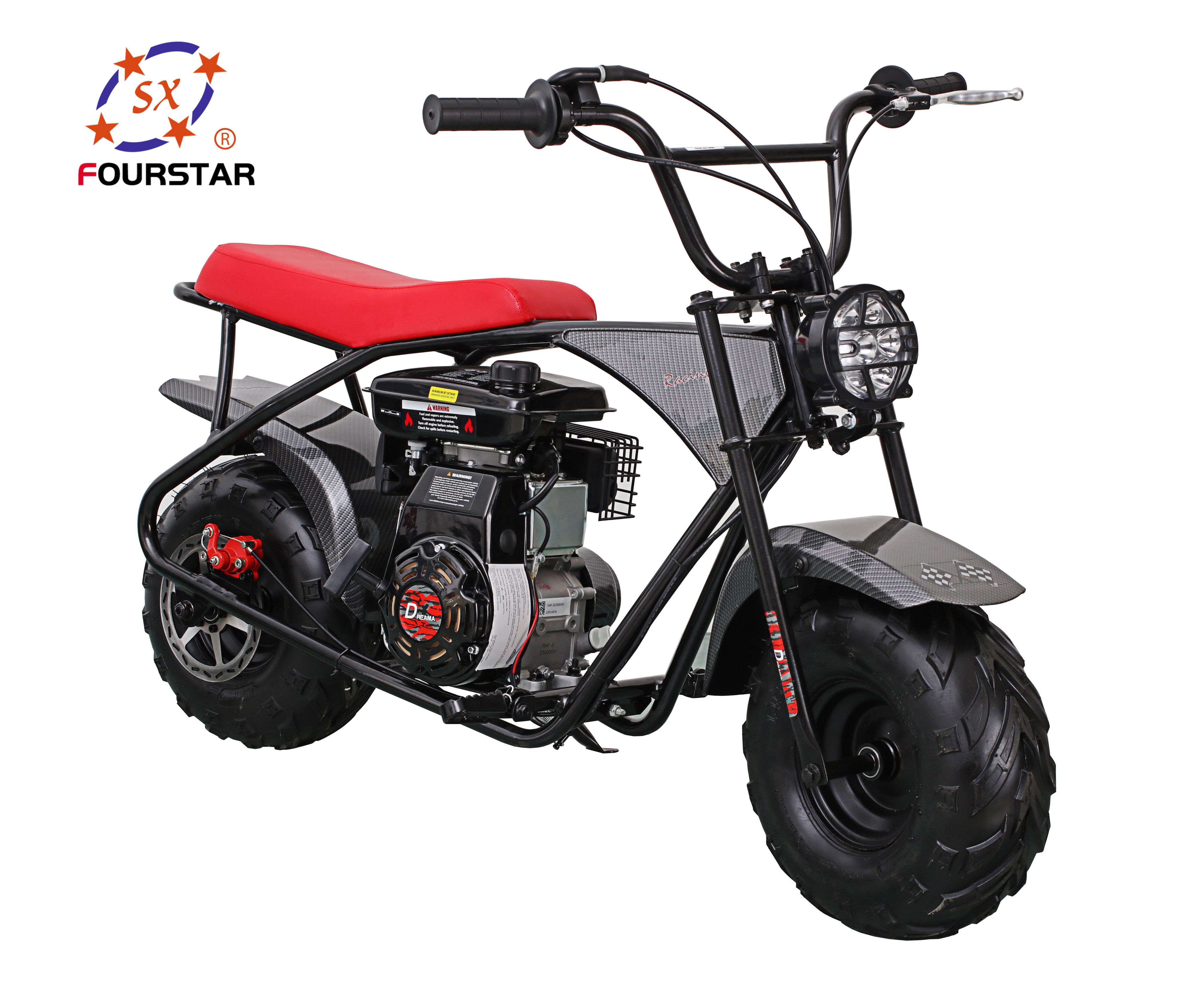 New Fashion 4 Stroke Mini Dirt Bikes Pull Start Gas Mini Motorcycle 200cc For Adult