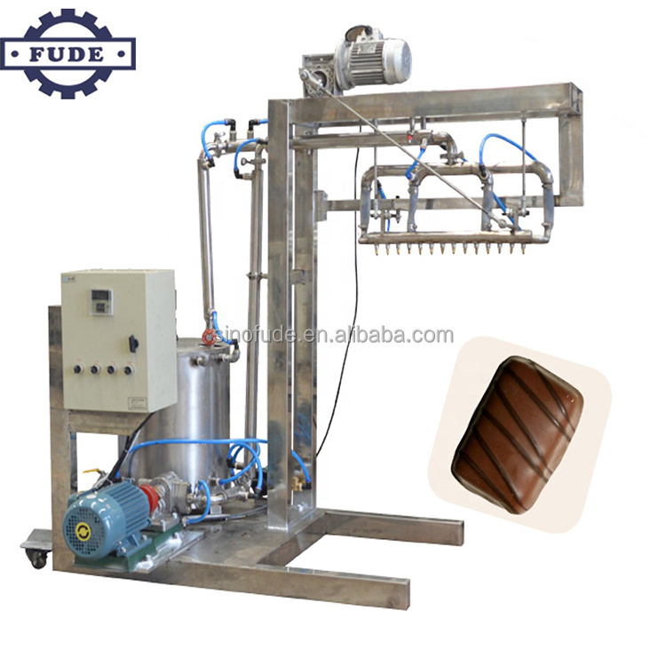 chocolate decorative pattern machine/chocolate garland machine chocolate enrobe