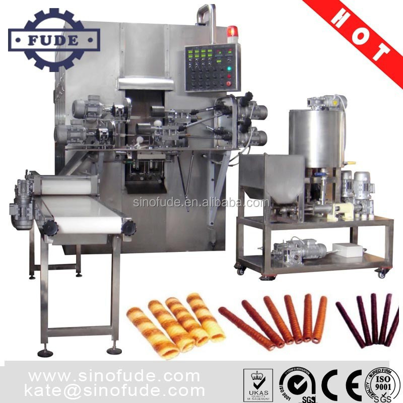 Full Automatic Egg Roll Processing Equipment Wafer Stick Making Machine