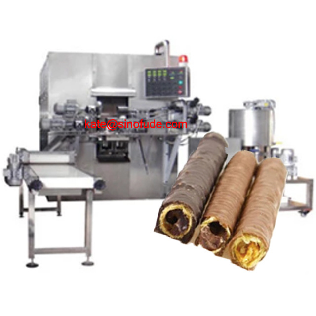 Full Automatic Egg Roll Processing Equipment Wafer Stick Making Machine