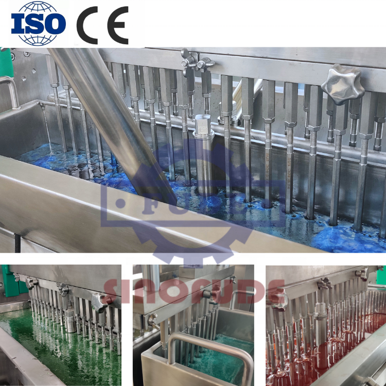 Full automatic soft candy depositing production line vitamin jam filling gummy bear making machine with Customized