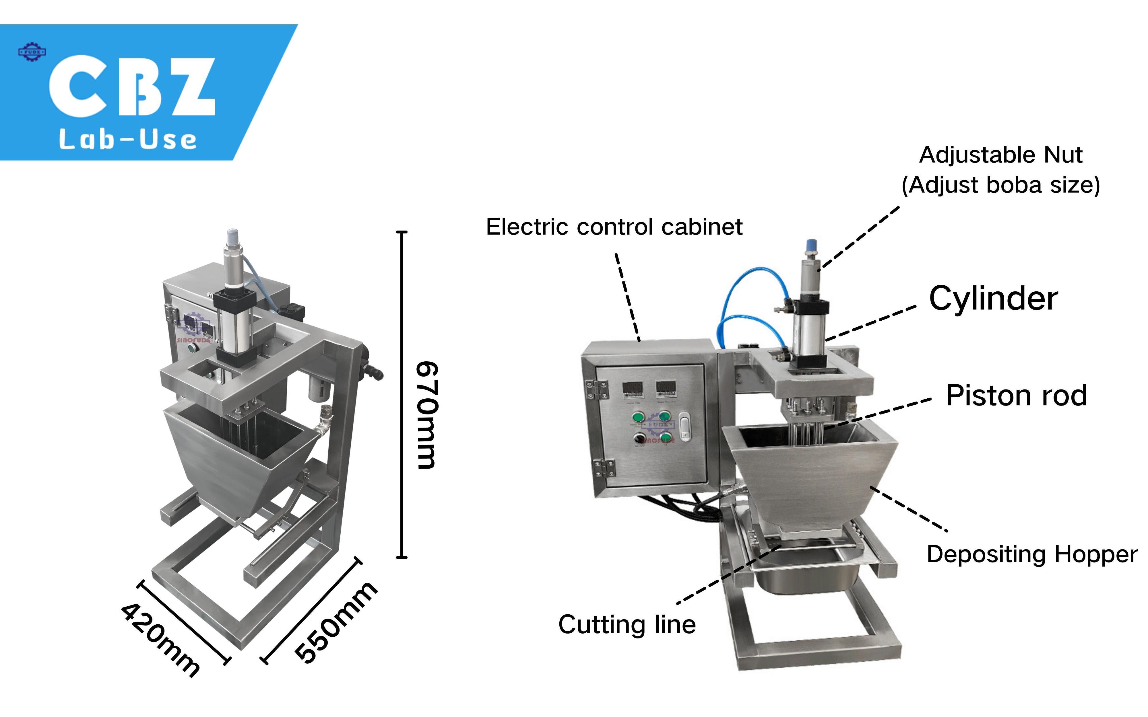 Multifunctional 304 stainless steel boba popping maker machine popping boba production line