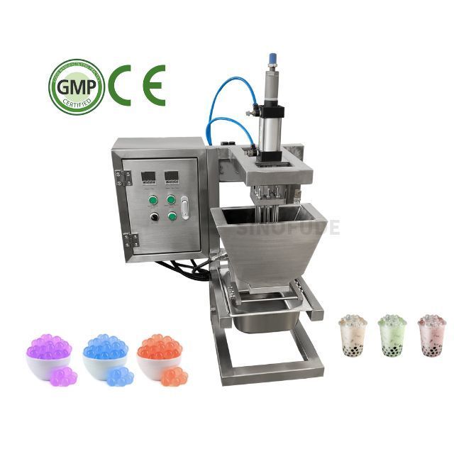 Small Full Automatic Bursting Ball Depositor Machine/Snack Popping Boba Pearls Depositor For Sale