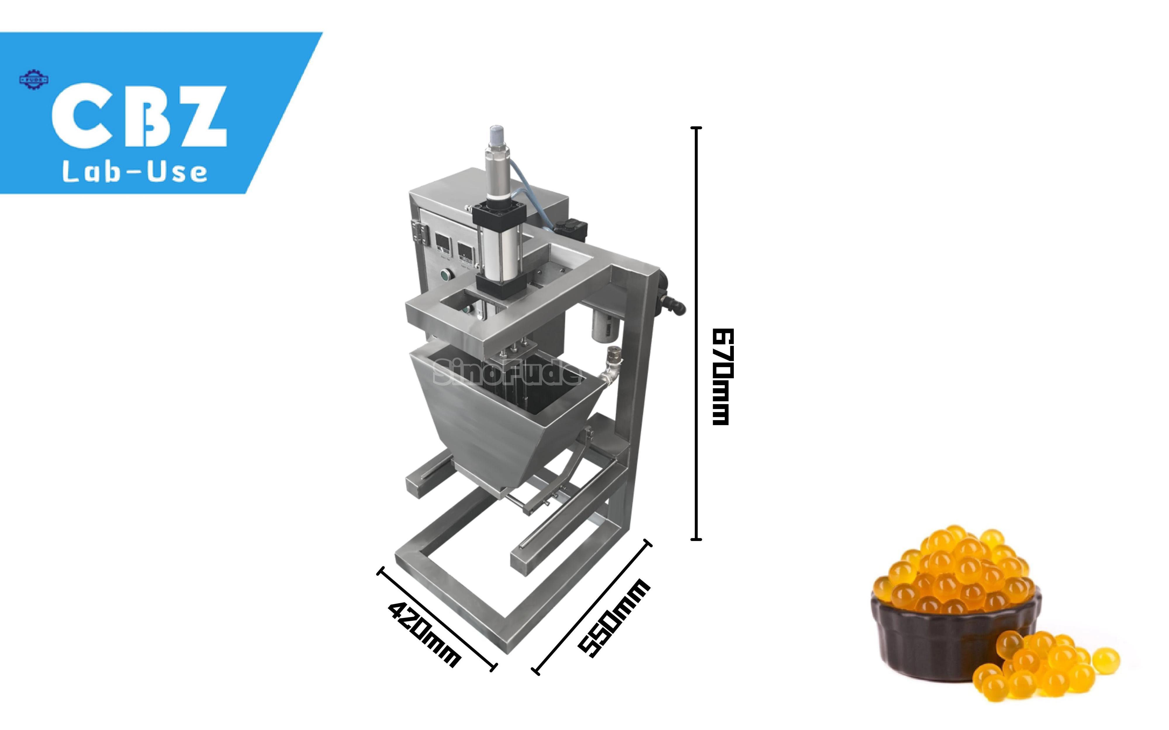 Small Full Automatic Bursting Ball Depositor Machine/Snack Popping Boba Pearls Depositor For Sale