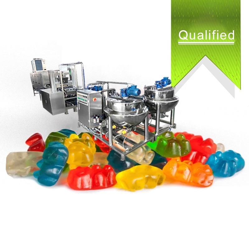 Shanghai  Factory Price Sweets Jelly Candy Machine 3D pectin Soft Gummy Candy Juice Filled vitamin Gummy Candy Making Machine