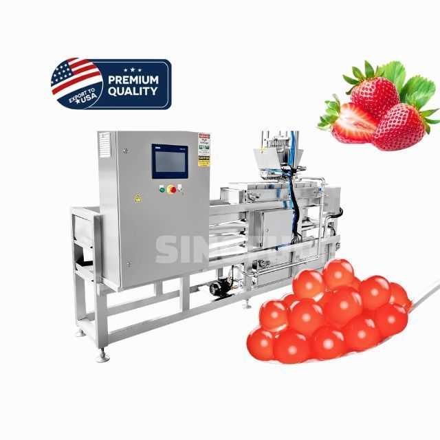 SINOFUDE Complete automatic PLC Bubble Tea Tapioca Juice Pearl Former Popping Bursting Boba Ball Making Machine For Sale