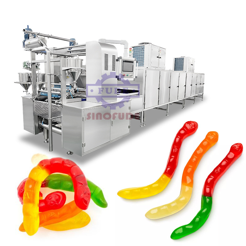 2024 new technology halal jelly candy making production line shape customized pectin gummy making machine