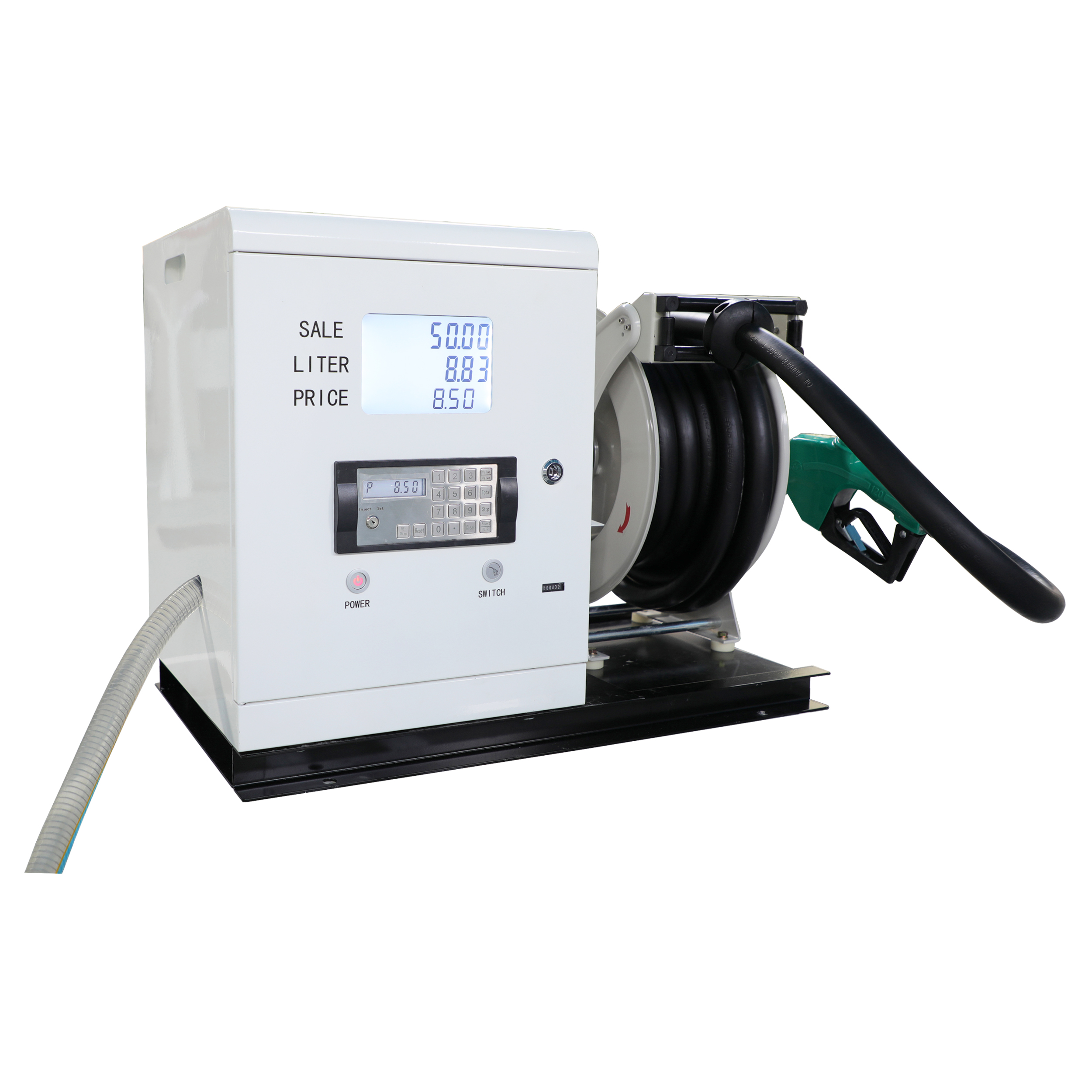 Hot Sale 12V 24V 220V Mini Mobile Fuel Dispenser with Reel Flowmeter Used for Tank Truck Service Equipment Price