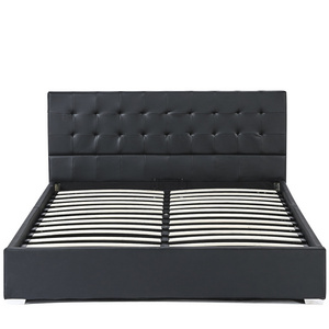 Gas Lift Up Storage Platform Bed Frame Upholstered Queen Size beds with Tufted Headboard