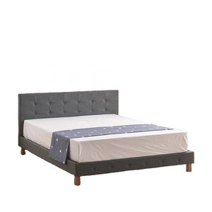 Tufted Headboard Fabric Single Double Queen King Smart Bed Frame