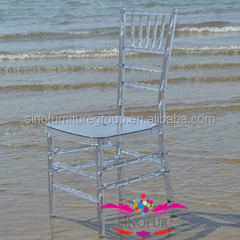 SINOFUR wholesale clear resin chiavari chair