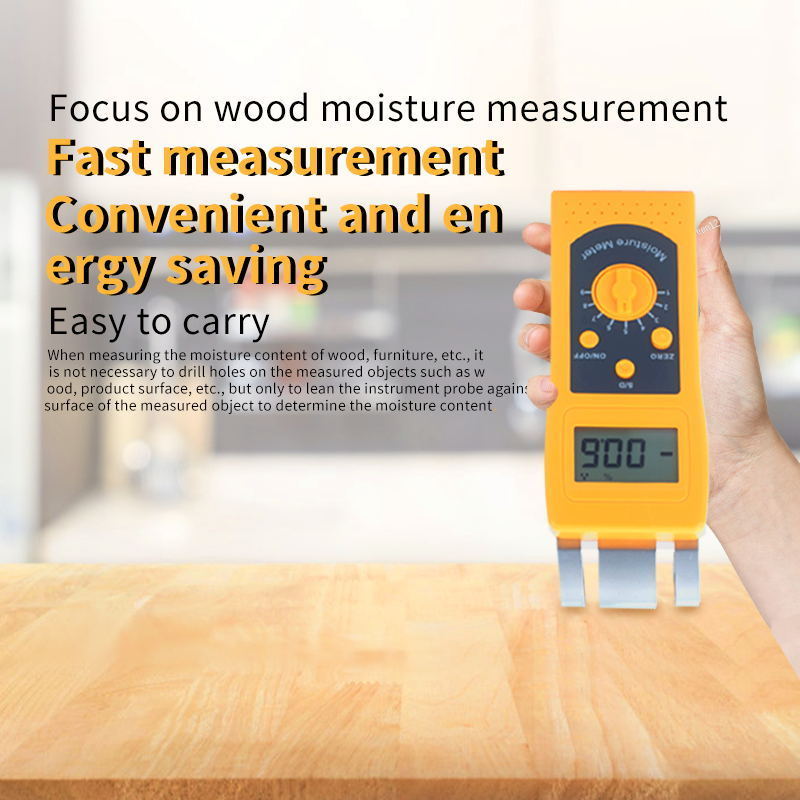 Low price Digital Wood Moisture Meter Tester with alarm warning pinless type