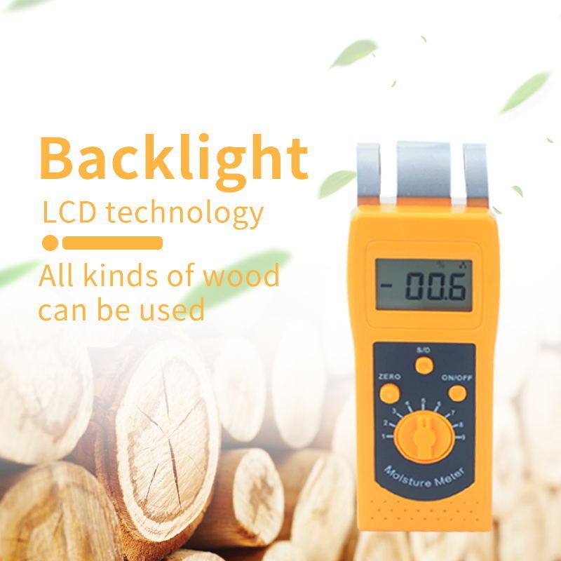 Low price Digital Wood Moisture Meter Tester with alarm warning pinless type