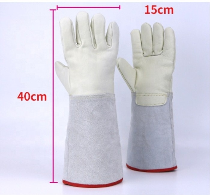 Hot selling low temperature leather cryogenic safety protective gloves