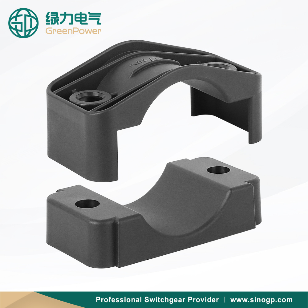 K55/75 Single Cable Cleat Single-Core Cable Clamp Plastic PA66 Holder Cable Clip for Electrical High Voltage Switchgear