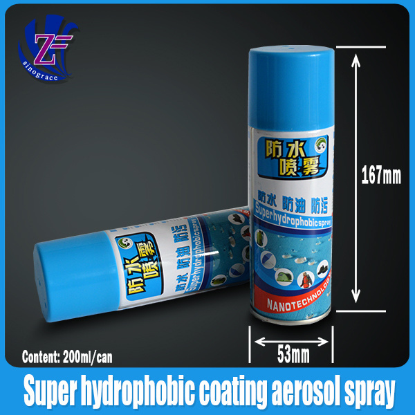 Nano hydrophobic water-repellent coating spray for textile