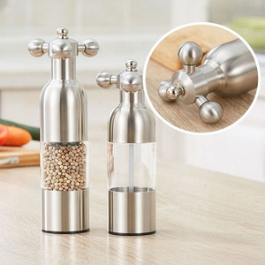 Stainless Steel Grinder Manual Salt Pepper Mill Ceramic Core Sesame Spice Gadgets