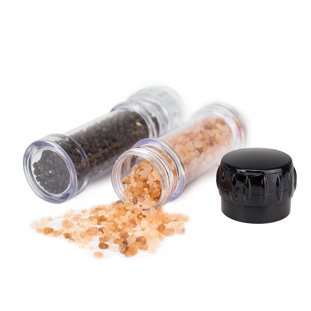 90Ml Food Grade Salt And Pepper Grinder Spice Grinder And Acrylic Bottle With Salt Grinder For Kitchen