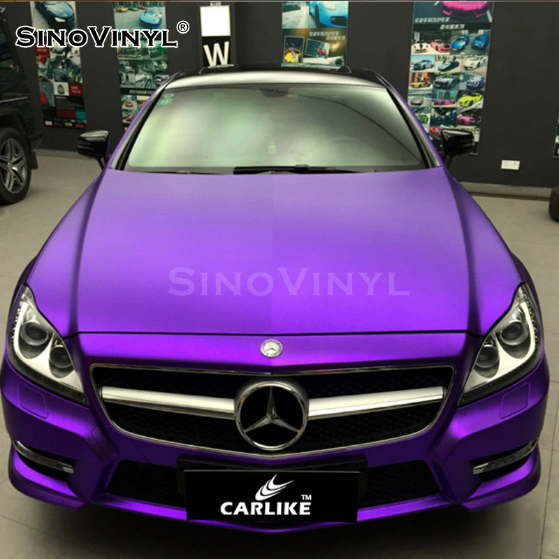 SINOVINYL Double Casting Premium Coloured Chrome Matte Vehicle Decoration Car Film Auto Wrap Film With Air Channels