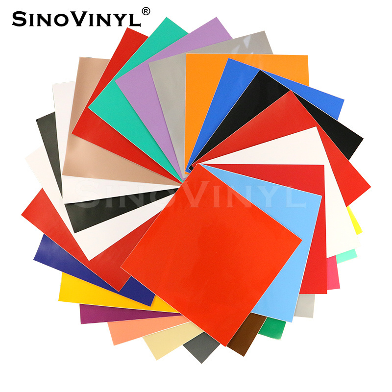 SINOVINYL Oracal 651 Self Adhesive Colored PVC Poster Material Holographic Cutting Vinyl Sheets DIY Graphic Permanent Vinyl