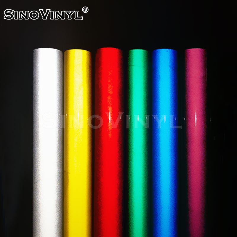 SINOVINYL Factory Price 3100 3200 PET Acrylic Material Self Adhesive Vinyl Film Sticker Glow in The Dark Reflective Sheeting