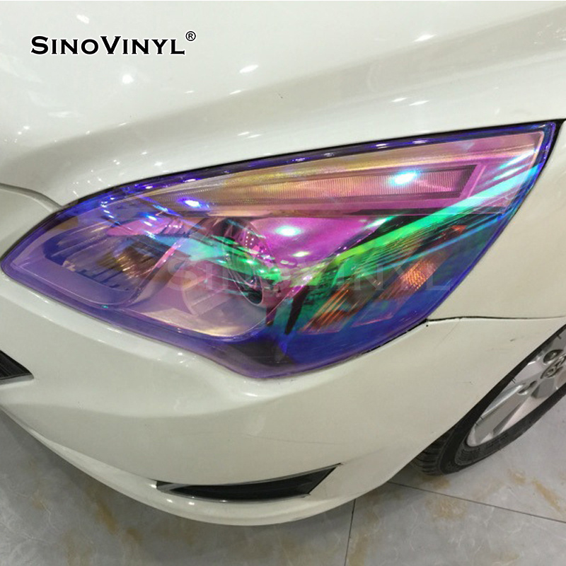 SINOVINYL Wholesale Price Chameleon Color Change Car Headlight Tint Film