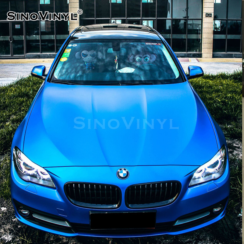 SINOVINYL Double Casting Premium Coloured Chrome Matte Vehicle Decoration Car Film Auto Wrap Film With Air Channels