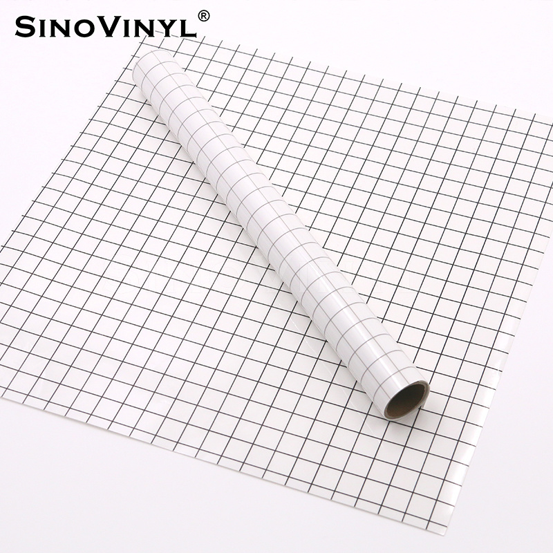 SINOVINYL Clear Self Adhesive Transfer Vinyl PET Film with measuring grid