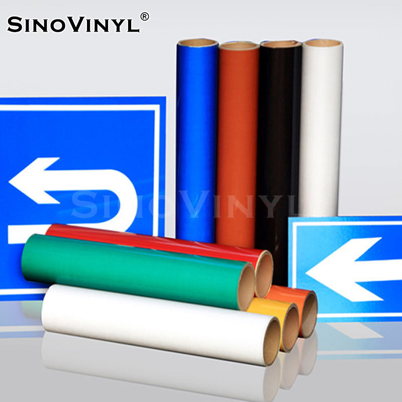 SINOVINYL Factory Price 3100 3200 PET Acrylic Material Self Adhesive Vinyl Film Sticker Glow in The Dark Reflective Sheeting