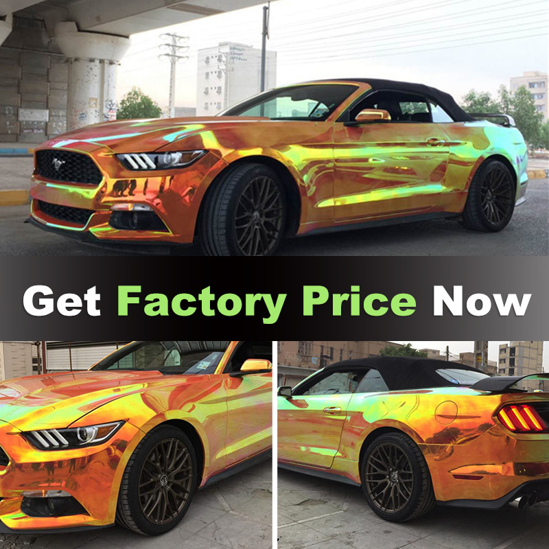 SINOVINYL Factory Price Car Body Color Change Chrome Mirror Glossy Full Auto Vehicle Stickers Car Vinyl Wrap