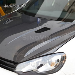 SINOVINYL Wholesale 1.52x18M/5x59FT Air Bubble Free 5D Carbon Fiber Black Car Wrapping Vinyl Film