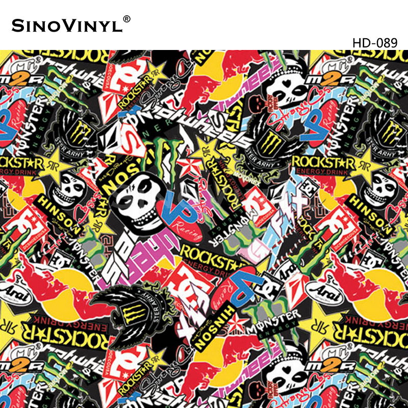 SINOVINYL Wholesale Supplier Price Color Bomb Car Wrapping Printable Vinyl Bomb Sticker