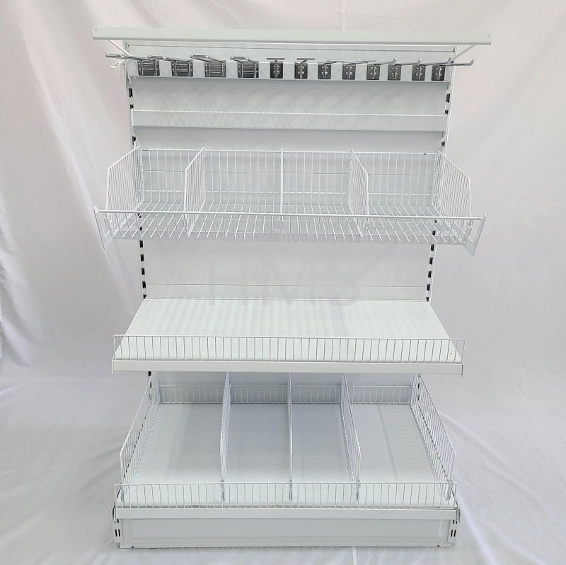 Tego Gondola Convenience Store Shelf Heavy Duty Supermarket Metallic Shelves store Display Racks OEM gondola Shelving