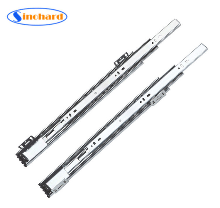 SINOHARD Wholesale  45 mm Telescopic Channel Close  Normal Ball Bearing Drawer Slide