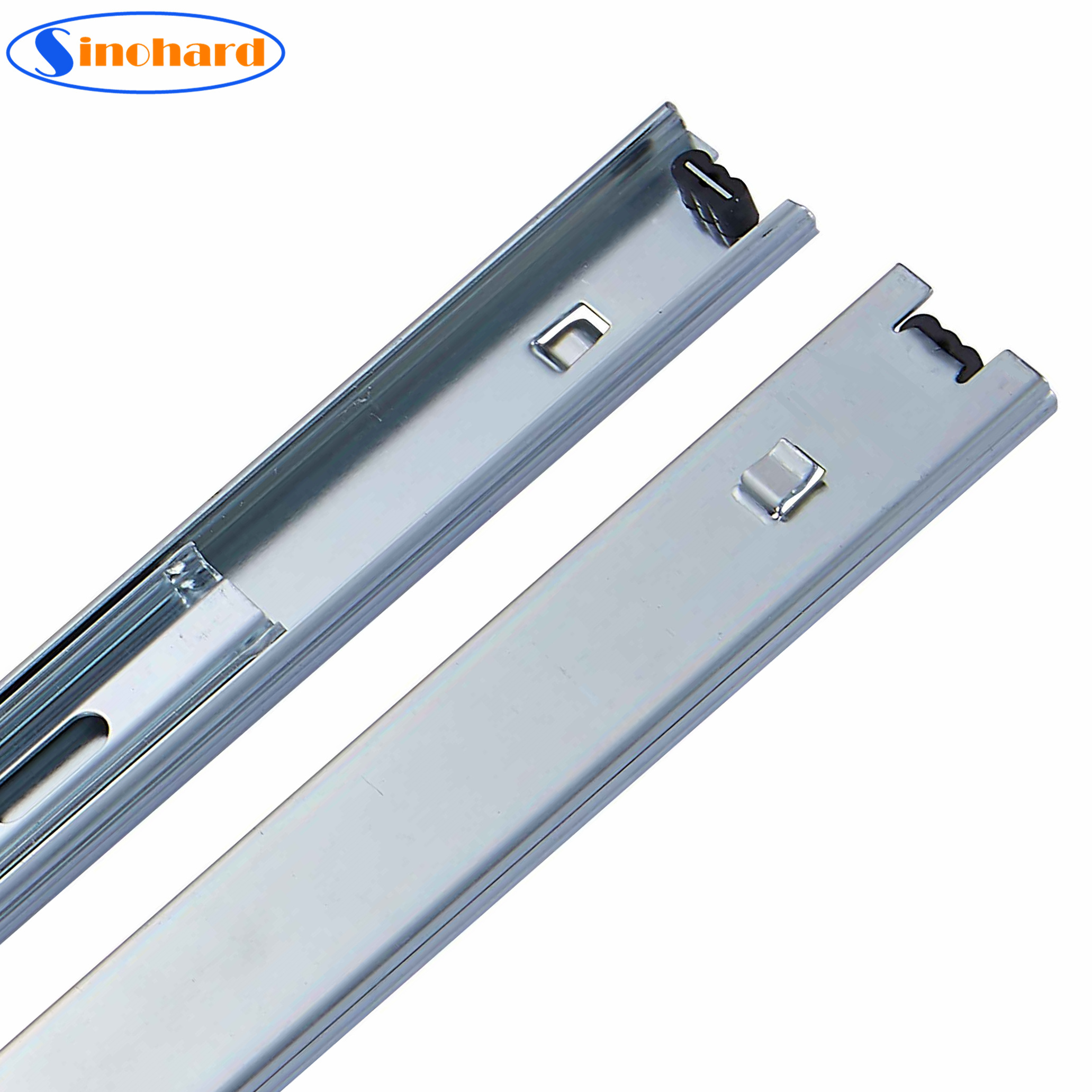 45mm Steel Trolley Metal Cabinet Bayonet Full Extension Drawer Slide with Hook