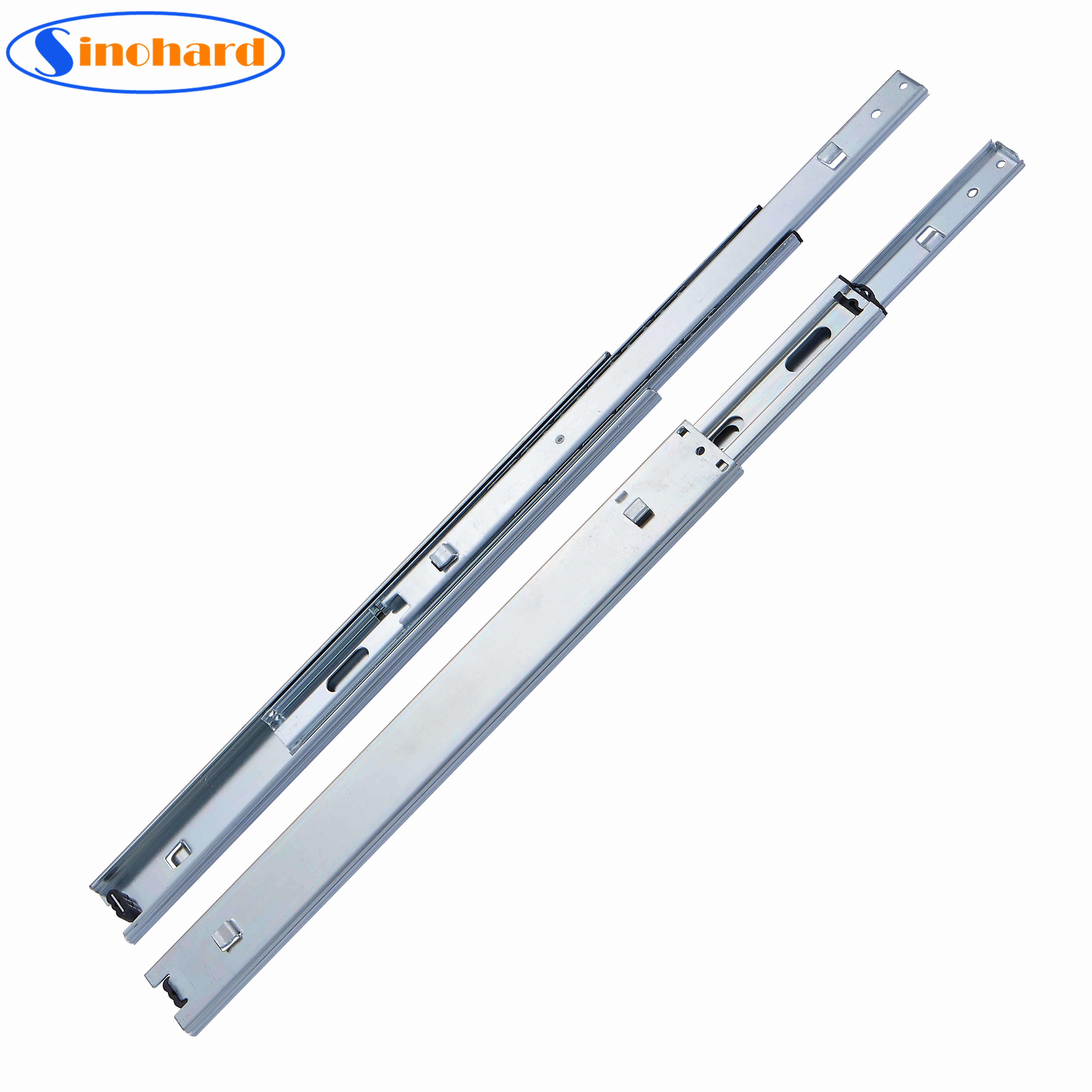 45mm Steel Trolley Metal Cabinet Bayonet Full Extension Drawer Slide with Hook