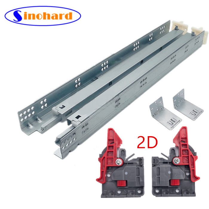 SINOHARD 9 inch Undermount Soft Close Drawer Slide