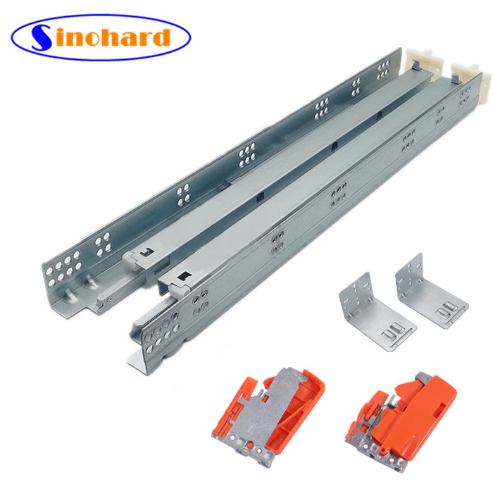 SINOHARD 9 inch Undermount Soft Close Drawer Slide