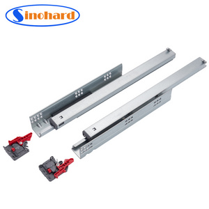 SINOHARD Telescopic Channel of EURO Style Push-open Concealed Rails Undermount Drawer Slide