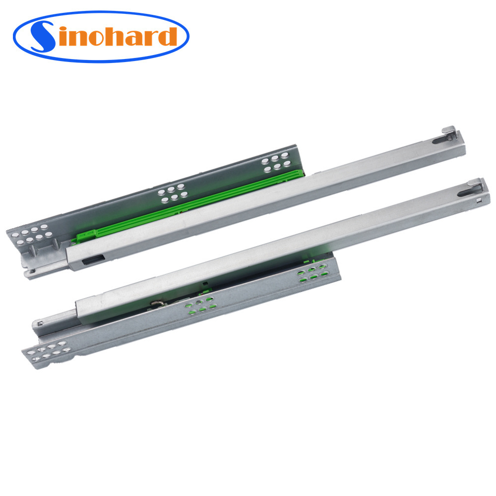 SINOHARD Undermount Telescopic Channel EURO Type Triple Extension Invisible Drawer Slide