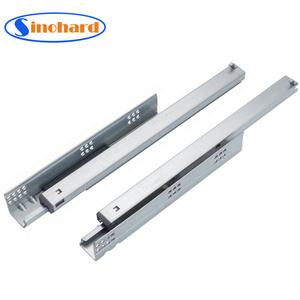 SINOHARD Undermount Telescopic Channel EURO Type Triple Extension Invisible Drawer Slide