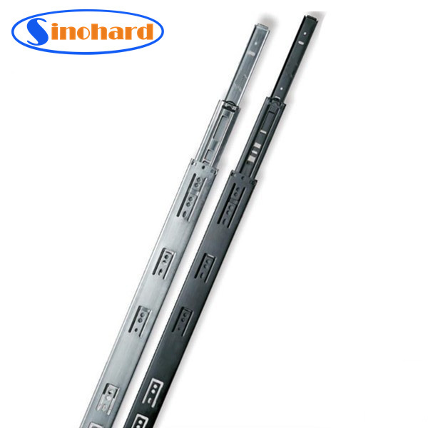 SINOHARD Stainless Steel Drawer Slides Ball Bearing Full Extension 45mm kitchen Telescopic Channel Drawer Rails