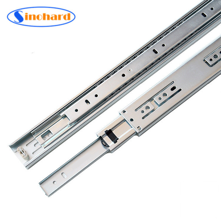 SINOHARD Stainless Steel Drawer Slides Ball Bearing Full Extension 45mm kitchen Telescopic Channel Drawer Rails