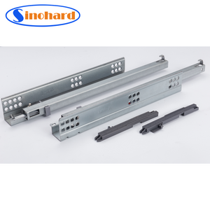 SINOHARD European Type Triple Extension Steel Ball Bearing Guides Under-mount Drawer Slide